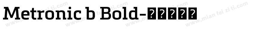 Metronic b Bold字体转换